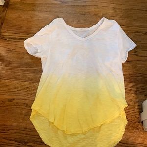 Barely worn Wilt medium yellow and white summer tee